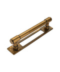 Antique Brass Cabinet Pull Set 5 Pack 3 Inch Center To Center Backplates With Base Plate Zinc Alloy Vintage Kitchen Handles