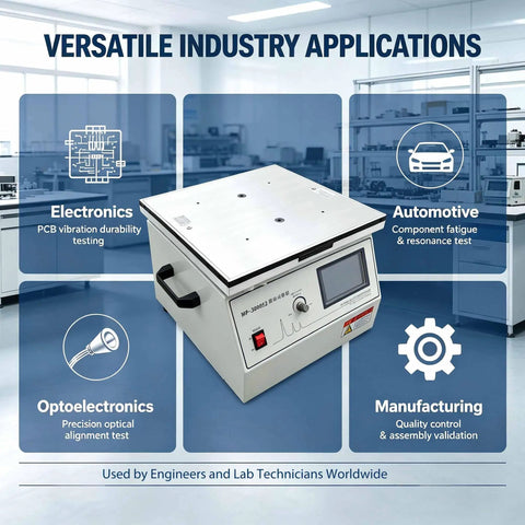 Vertical Vibration Test Bench With 1 To 200 Hz Range 30 Kg Load Built Tough Intelligent Control Overload Protection And High Performance Microcomputer Readouts for electronics, automotive and manufacturing testing