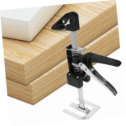 Heavy Duty 2 Piece Furniture Lifter Jack Tools Clear Adjustment Markings For Hassle Free Door Cabinet And Sofa Moving in use with wood.