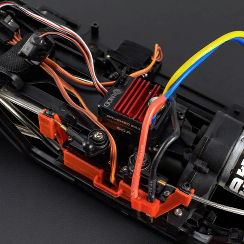 60A Waterproof Brushed ESC For 2 To 3S LiPo RC Cars Trucks Boats And 1/10 Scale Crawlers High Current Electronic Speed Controller With T Plug