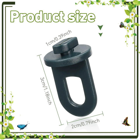 50 Piece Greenhouse Hooks And S Shaped Clips Set For Outdoor Garden Hanging Plants Hangers Netting Shade And Plastic Insulation Easy Install Fixing Clips With Stainless Steel S Hooks