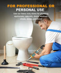 Man using Composite Shims 48 Pack Heavy Duty Leveling Wedges For Home Improvement Never Rot Shims For Indoor Outdoor Use in toilet installation