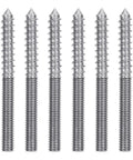 Premium M6x60 304 Stainless Steel Double Ended Hanger Bolts With Hex Socket Drive Self Tapping Wood Screws for furniture assembly.