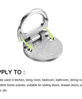 Flush Ring Pull Handles Set Of 3 43.5mm Zinc Alloy Dark Silver Flush Pull Slam Latch with open handle for doors and drawers.