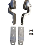 3 Inch Trolley With H Attach And Hardware, Five And A Half Inch Drop, Heavy Duty Conveyor Component, 200 Pound Per Trolley Load