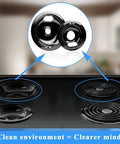 Porcelain Drip Pan Set For Electric Range Stovetop Burners 6-Inch And 8-Inch 4-Pack Black Replacement Fits Whirlpool
