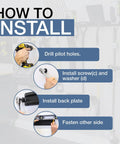 How to install Beefy Heavy Duty Garage Tool Organizer Wall Mount with Broom Holder and Tool Racks: steps overview