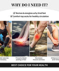 Top Tier Gear Chip Industrial Socks With 15-20mmHg Graduated Compression For Calf Support, shown in use for exercise recovery.