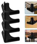 4 Pack Silicone Childproof Corner Guards For Furniture And Tables, Black Edge Protectors To Prevent Injuries on furniture corners