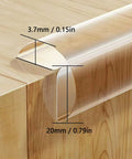 Stick On Corner Guard 5m By 20mm Clear Soft Edge Protector Strip For Baby Proofing And Home Safety on wooden table edge