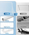 Comparison of Portable Backyard Soccer Goal 6x4 Ft With Net And Ground Stakes, Heavy Duty Steel Frame for sturdy quality vs others