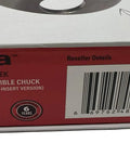 Pro-Tek G3 Wood Lathe Chuck Set With 2 Inch Pro-Tek Jaws, Direct Thread 1x8 TPI, product box showing barcode and details