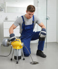 Built Tough Electric Drain Cleaner With Auto Feed Sewer Snake And 500W Motor for home use unclogging bathroom drains.