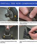 2-Pack Spring Kit With Steel Ball For DCF885 DCF886 DCF805 Impact Driver Replacement Parts installation steps