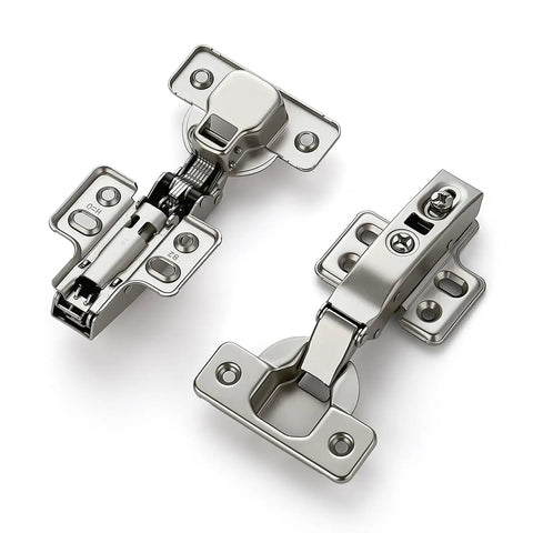 Heavy-Duty Soft-Close European Full-Overlay Concealed Cabinet Hinges Set, 5 Pairs (10 Hinges), Frameless Adjustable Cupboard Hardware