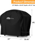 Heavy Duty Waterproof Outdoor Pizza Oven Table Cover For Grill Cart, UV Fade Resistant And Rip Proof, 600D Oxford Fabric With PVC Liner.