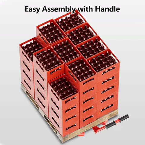 Heavy Duty Machine Dolly With Pull Handle Built Like Iron Moves 15 Ton Capacity Steel Equipment Mover Smooth Operator Industrial Skates For Rugged Warehouse Hauling Rig Agile Steering Cart stacked with crates showing easy assembly.