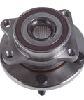 Front Wheel Hub And Bearing Assembly Replacement For Subaru Ascent Forester 2019 2022 And Legacy Outback 2015 2022 5 Lug OEM Grade Durable Wheel Hub Bearings For An Easy Install And A Smooth Safe Ride, shown in a top view pointing down.