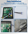 7 Inch RTD Temperature Probe Sensor Replacement For Pellet Grills 304 Stainless Steel With PT1000 Internal Ambient Probe And 47 Inch Cable Compatible With Z Grill And Other Popular Pellet Grills installed on controller and grill