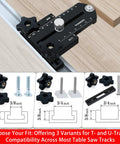 Heavy Duty Thin Rip Jig Fence Guide Compatible With Most Table Saw Band Saw Router Table For No Sweat Precision Cutting with adjustable design