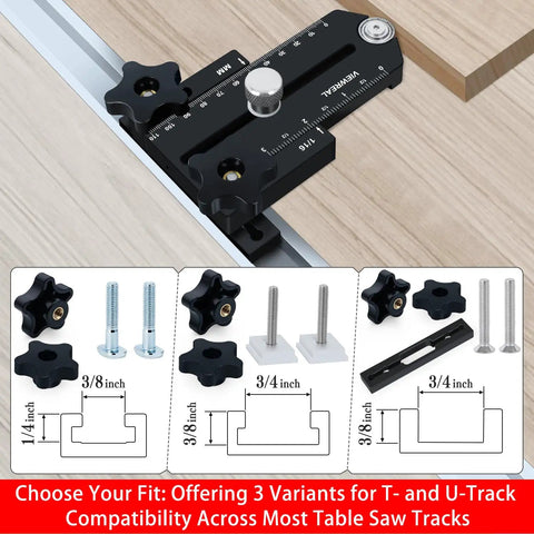 Heavy Duty Thin Rip Jig Fence Guide Compatible With Most Table Saw Band Saw Router Table For No Sweat Precision Cutting with adjustable design