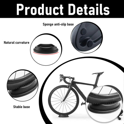 Front Wheel Block for Bike Trainers Rock Solid Stability with Heavy Duty Plastic Build Anti Slip Base features and usage details