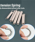 200 Piece Spring Assortment Kit With 20 Sizes Of Galvanized Steel Compression And Extension Springs Perfect For Home Repairs DIY Fixes And Automotive Projects You Need This Heavy Duty Set In Your Toolbox Today, extension springs in different sizes