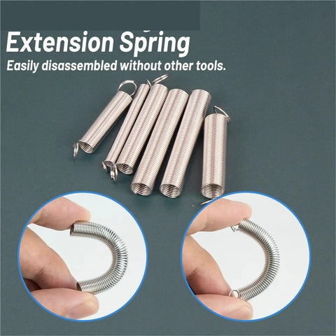200 Piece Spring Assortment Kit With 20 Sizes Of Galvanized Steel Compression And Extension Springs Perfect For Home Repairs DIY Fixes And Automotive Projects You Need This Heavy Duty Set In Your Toolbox Today, extension springs in different sizes