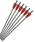 Carbon Crossbow Bolts 15 Inch With 100 Grain Removable Tips For Hunting Target Shooting Archery Arrows Durable High Speed Practice Bolts Red