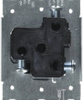 30 Amp 250V NEMA 6-30R Flush Mount Receptacle 2 Pole 3 Wire Grounding Side Wired Straight Blade Industrial Grade Steel Strap