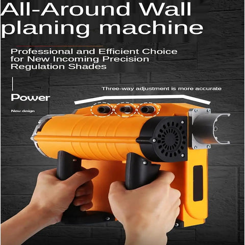 Pro Grade Electric Wall Planer With Hella Smooth Action And Beast Mode Torque for drywall scraping, close-up view with adjustable features.