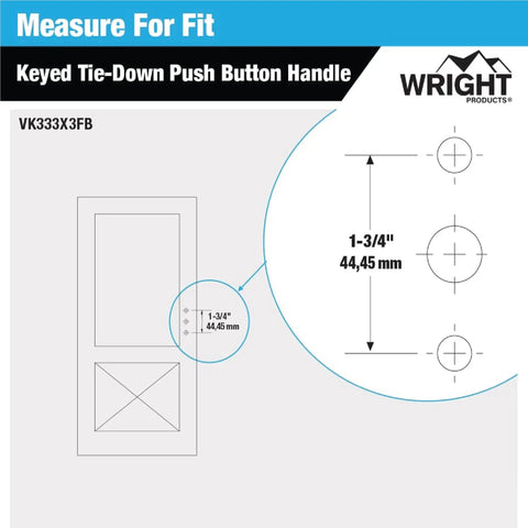 Keyed Tie Down Push Button Door Latch For Screen And Storm Doors Florida Bronze Finish No Lock Out Inside Latch Fits Out Swinging Metal And Wood Doors 0.75 To 1.25 Inches Thick Durable Easy To Install