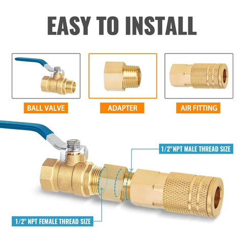 Brass Pipe Fittings One Half Inch Male To One Half Inch Female NPT Adapters Pack Of Two Durable Solid Brass Extension Connectors
