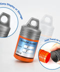 Premium HSS Annular Cutter 2-1/4 Inch Cut Diameter 3/4 Inch Weldon Shank Fits Magnetic Drill Press in storage container with twist cap.