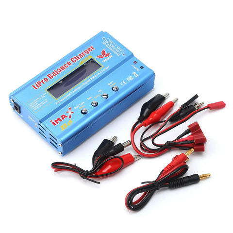 B6 Mini Multi Functional Balance Charger Discharger For LiPo LiIon Life NiCd NiMH Pb RC Batteries with cables