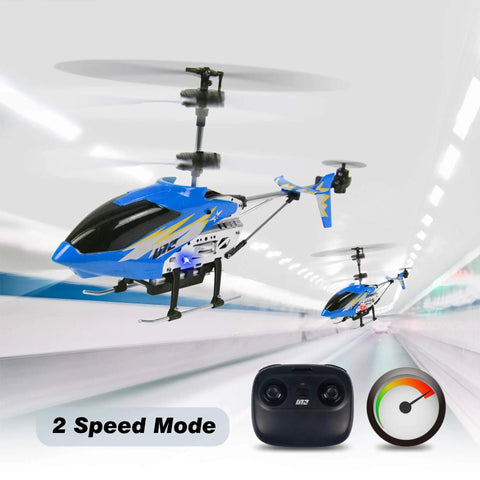 U12 RC Helicopter With Altitude Hold And Gyro Stabilization, One Key Takeoff And Landing, flying with remote and speed indicator