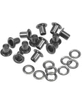 Must-Have Copper Grommets Eyelets With Washers Kit 8x4x7mm Chrome Plated For DIY Craft Projects Black 200 Pieces Corrosion-Resistant