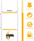 Emergency Fire Escape Rope Ladder 32 Feet Flame Resistant Extension Rope With 2 Hooks showing rung measurements and advantages.