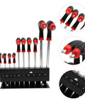 Get Your Hands On These Cool 10 Pc Metric T Handle Hex Wrench Set With Stand For Serious Auto Repair Jobs Or Home Diy Projects With Ergonomic Grips. 10-piece metric T-handle hex wrench set with stand, black and red handles