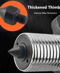 Hardcore Hydraulic Gear Puller Tool Kit Plus Wheel Bearing Separator Set Removes Gears Bushings Pulleys Vertically Or Horizontally With 5 Ton Capacity For Auto Repair Shops Mechanics Need Reliable Tough Tools To Yank Out Stuck Parts Fast, thickened thimble