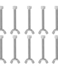 10 Pairs Stainless Steel Machine Screws And Nuts With Butterfly Wing Bolts For Home Decor And Office Repairs, Durable Silver Fastener Kit, Easy Install, Versatile Hardware Set For Projects