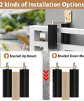 2 Pack 6 Inch Slide Gate Guide Roller With L Bracket Universal Sliding Gate Rollers Adjustable Fit For Sliding Gates Doors And Garage Doors Galvanized Steel Weather Resistant Rust Proof Hardware Kit showing installation options