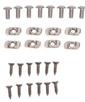 Rock Solid Heavy Duty Full Extension Drawer Slides 12 Inch Side Mount 100 Lb Capacity Cold Rolled Steel hardware screws and fasteners