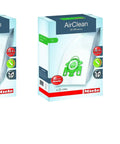 Two boxes of AirClean 3D Efficiency Dust Bag Type U Eight Bags And Four Filters For Your Vacuum Cleaners, High Dust Retention