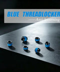 30 Piece Plug Set Screw Kit With Hex Wrench For Handgun Optics Cutouts One Eighth Inch Length Includes 6-48 8-40 10-32 Screws 10 Pieces Each For Secure Receiver Fit And No Sweat Install blue threaded plugs