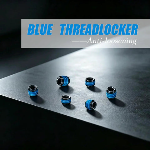 30 Piece Plug Set Screw Kit With Hex Wrench For Handgun Optics Cutouts One Eighth Inch Length Includes 6-48 8-40 10-32 Screws 10 Pieces Each For Secure Receiver Fit And No Sweat Install blue threaded plugs
