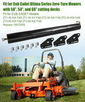 Pro Grade Lawn Striping Kit For Zero Turn Mowers 50, 54, And 60 Inch Rollers Easy Install with parts and Cub Cadet mower