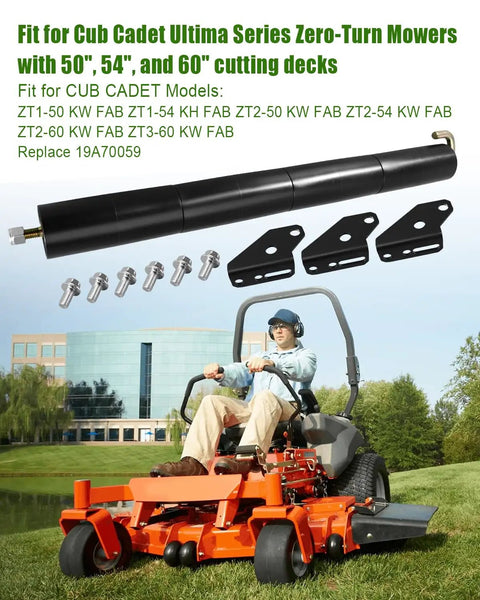 Pro Grade Lawn Striping Kit For Zero Turn Mowers 50, 54, And 60 Inch Rollers Easy Install with parts and Cub Cadet mower