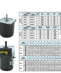 Heavy Duty 40W Micro AC Gear Motor With Sleek 12MM Shaft, 1 Phase 220V setup, compact design for powerful applications.
