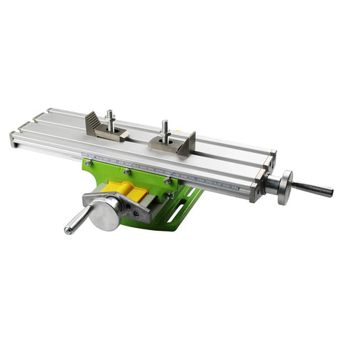 Multifunction Worktable Milling Machine With Adjustable X Y Compound Drilling Slide Table For Bench Drill, side view